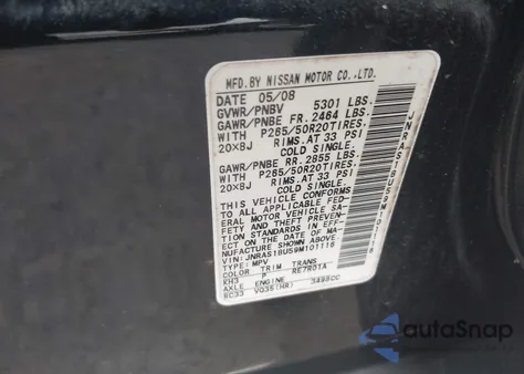 2009 Infiniti Fx35 from USA, damaged, VIN JNRAS18U59M101116